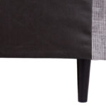 Kontinentinė lova LAARA 140x200 cm, pilka - Image 12