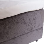 Kontinentinė lova LAARA 140x200 cm, grafito spalvos - Image 9