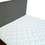 Kontinentinė lova LAARA 140x200 cm, tamsiai pilka - Image 7