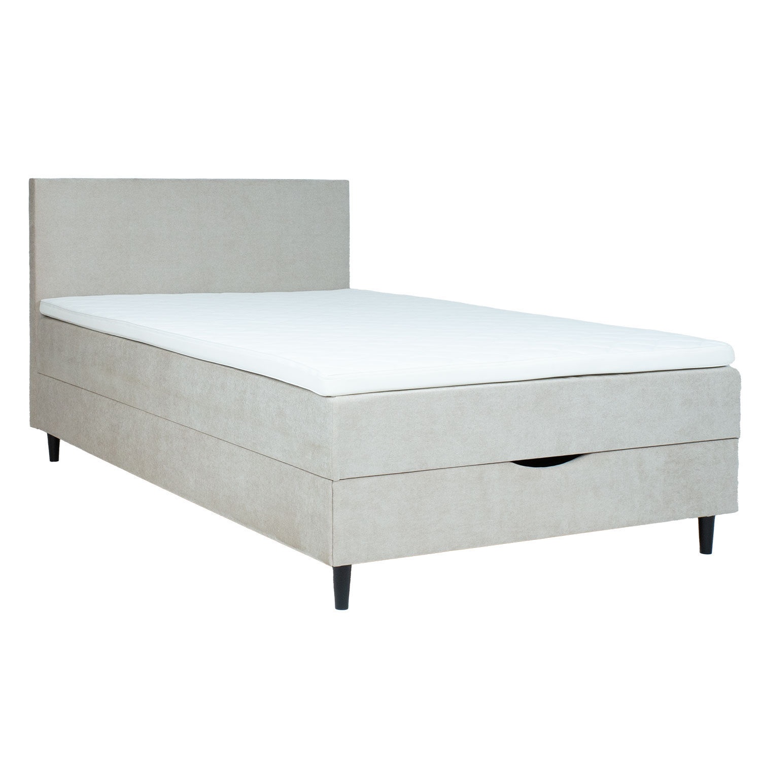 83808 Kontinentinė lova LAARA 140x200 cm, tamsiai smėlio spalvos - Image 1