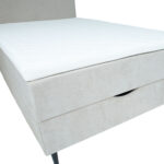 Kontinentinė lova LAARA 140x200 cm, tamsiai smėlio spalvos - Image 6