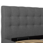 Lova LEENA 160x200 cm, pilka - Image 3