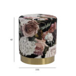 Otomanas LA PERLA D35xH42cm, gėlių spalvos - Image 3