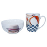 Puodelių ir dubenėlių rinkinys POPPY, sumaišyti - Image 2