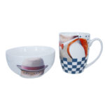 Puodelių ir dubenėlių rinkinys POPPY, sumaišyti - Image 4