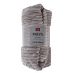 Pledas FREYA 150x200cm, šviesiai pilkas