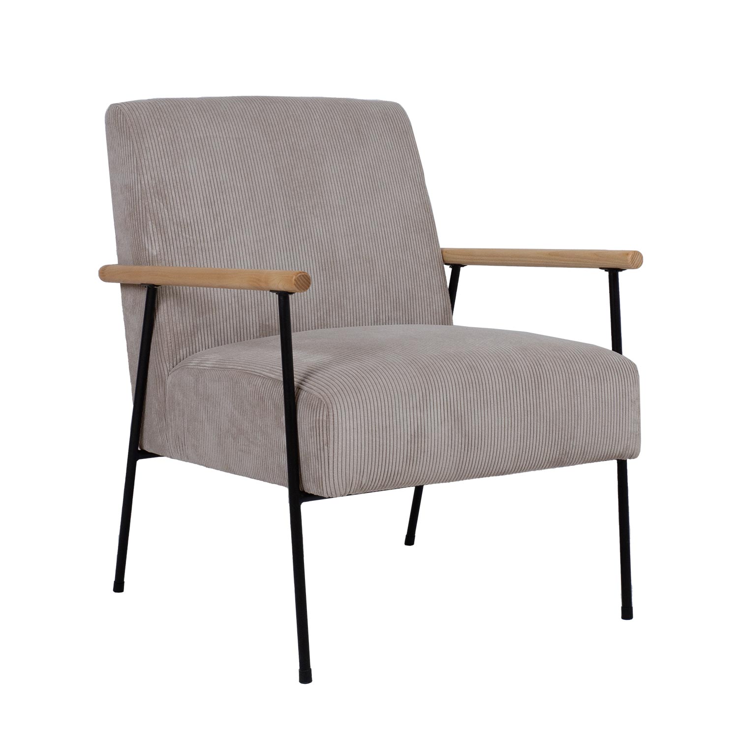 85460 Fotelis JADE 63×75,5xH85,5cm, pilkšvai smėlio spalvos - Image 1