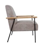 Fotelis JADE 63×75,5xH85,5cm, pilkšvai smėlio spalvos - Image 3