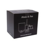 ELOI 6 dalių vonios kambario rinkinys, baltas - Image 3