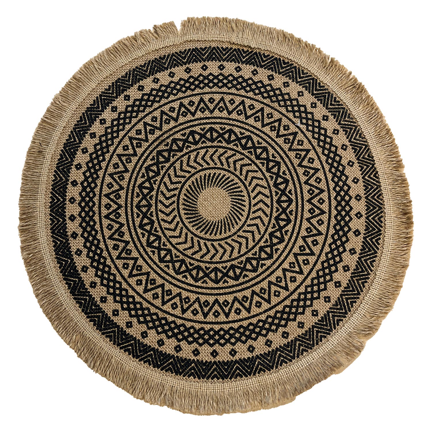 85760 Padėkliukas SOL D41cm, juodas raštas, mišinys - Image 1