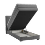 Kontinentinė lova JEEP 90x200 cm, pilka - Image 2