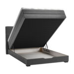 Kontinentinė lova JEEP 120x200 cm, pilka - Image 2