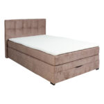 Kontinentinė lova JEEP 120x200 cm, smėlio spalvos - Image 3