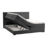 Kontinentinė lova JEEP 160x200 cm, pilka - Image 2