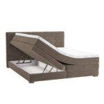 Kontinentinė lova JEEP 160x200 cm, smėlio spalvos - Image 2