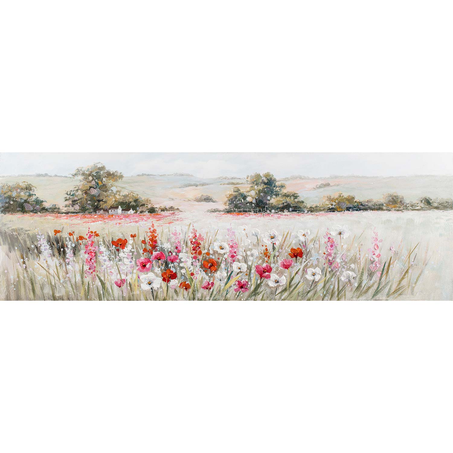 87013_02 Tapyba aliejiniais dažais 50x150cm, aguonos - Image 1