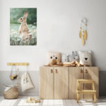 Aliejinė tapyba 50x70cm, triušis pievoje - Image 2