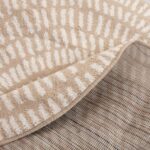 Kiliminė danga VELUTTO-1, D90cm, smėlio/baltos spalvos - Image 2