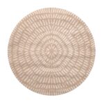 Kiliminė danga VELUTTO-1, D120cm, smėlio/baltos spalvos