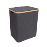 Skalbinių krepšys MAX GREY 45x36xH54cm, tamsiai pilkas