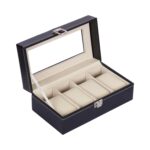 Laikrodžių dėžutė SEZANE 20,5×10,5x8cm, ruda - Image 3