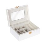 Juvelyrinių dirbinių dėžutė SEZANE 20x14x8,5 cm, balta - Image 3