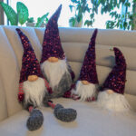 Kalėdų Senelis su šviesa BOB, raudonas, H28cm - Image 2