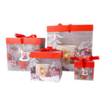 Dovanų dėžutė XMAS GIFT-2, 15x15x15cm, miksas