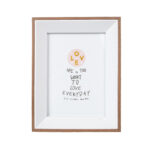 Nuotraukų rėmelis DECOR, 15x20cm, baltas/medis