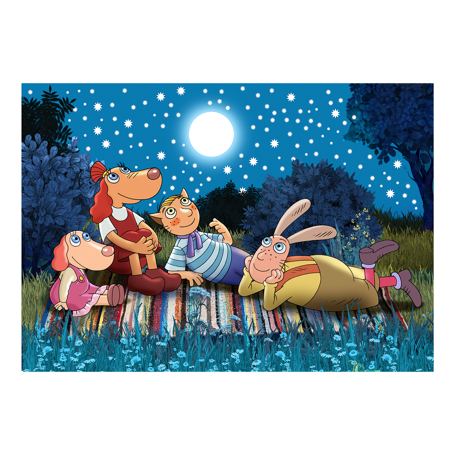 88038 Kilimas LOTTE-1, 120x180 cm, naktinis - Image 1