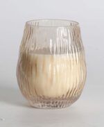 Kvapnioji žvakė stiklinėje NATURE GREEN H10,8cm, prancūziška kriaušė ir frezijos