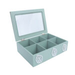 Arbatos dėžutė HAZEL 24x17xH7,5cm, žalia - Image 2