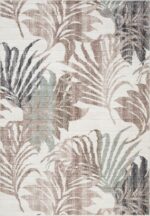 Kilimas KIGALI-1, 160x230cm, smėlio/rudos spalvos lapų