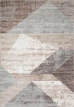 Kilimas KIGALI-2, 160x230cm, mėlynas/rudas rombas