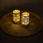 LED šviestuvas WINGS BIRDIE H15cm pilkos spalvos, su taimeriu - Image 2