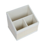 Rašiklių laikiklis WILMA 15,5×12,5×13,5 cm, baltas - Image 2