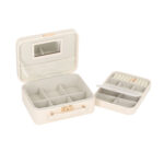 Papuošalų dėžutė SEZANE TRAVEL 23,5×18,5x9cm, balta - Image 2