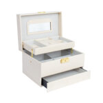 Juvelyrinių dirbinių dėžutė SEZANE LUX 22x16x13,5cm, šviesiai rožinė - Image 2