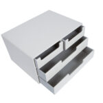 Dokumentų stalčius WILMA 34x26x18,5 cm, baltas - Image 3