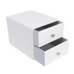 Dokumentų stalčius WILMA 25x33x24,5 cm, baltas - Image 2