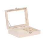Juvelyrinių dirbinių dėžutė SEZANE 20x15x4,5 cm, balta - Image 2