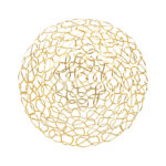 Žvakidė NISSA D27xH13cm, aukso spalvos - Image 2