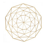 Žvakidė NISSA D26xH13cm, aukso spalvos - Image 2