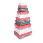 Dėžutė NOEL 27,5×19,5 cm, su dangteliu, mišinys - Image 2