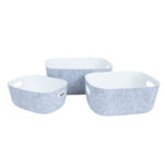 Krepšelis LIDO POP 36x28xH16cm, šviesiai pilkas - Image 2