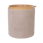 Otomanas / stalas HIRO D39xH44cm, smėlio spalvos, su dėže ir dėže