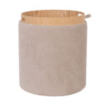 Otomanas / stalas HIRO D34,5xH37cm, smėlio spalvos, su dėže ir dėže