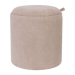 Otomanas / stalas HIRO D34,5xH37cm, smėlio spalvos, su dėže ir dėže - Image 2