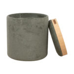 Otomanas / stalas HIRO D34,5xH37cm, žalios spalvos, su dėže ir dėklu - Image 3