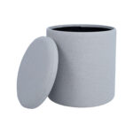 Otomanas HAKO D39xH44cm, šviesiai smėlio spalvos, su daiktadėže - Image 3